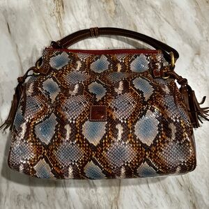 Dooney & Bourke Python Large Florentine satchel tote shoulder bag